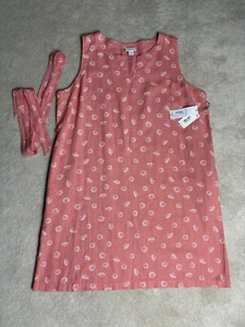 Neu mit Etikett Liz Claiborne Leinenkleid XXL koralle mit Muscheln Taschen Leinenmischung NEU - Bild 1 von 10