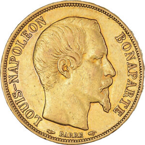 [#1110780] Coin, France, Napoleon III, 20 Francs, 1852, Paris, AU, Gold, KM:774