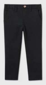 Cat & Jack Toddler Boys Stretch Uniform Straight Fit Pants With Ribbed Waistband - Picture 1 of 2