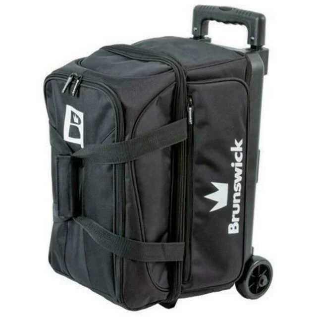 Brunswick Blitz Double Roller Bowling Bag - Black