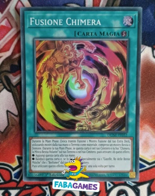 🇮🇹 YU GI OH FUSIONE CHIMERA – DUNE IT052 SUPER RARA – ITA 🇮🇹 - Immagine 1 di 1