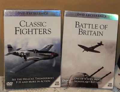 DVDs WORLD WAR II Documentaries CLASSIC FIGHTERS (New), BATTLE OF BRITAIN (EUC) Foto 1 de 4
