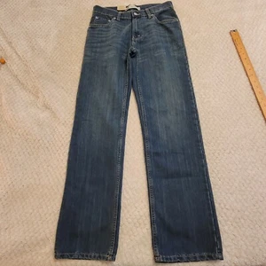 Levi's womens 505 Straight leg Jeans Size 16 Reg 28x28 Dark Wash Denim  New - Picture 1 of 12