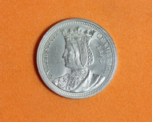 1893 ISABELLA QUARTER #P06272 - Picture 1 of 2