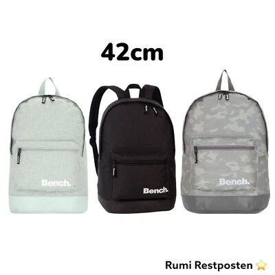 Bench 42cm  Rucksack  Daypack Backpack Neu Schwarz-Hellgrün-Camouflage - Bild 1 von 4