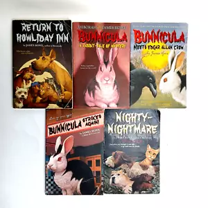 Bunnicula Book Lot of 5 by James Howe - Paperback Horror Humor Series - Picture 1 of 4