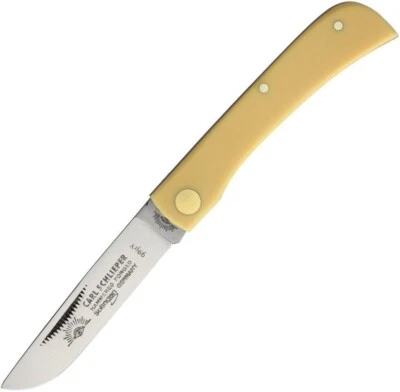 GERMAN EYE BRAND Cutlery Knife - #GE99JRY CLODBUSTER - Yellow Handle - GERMANY