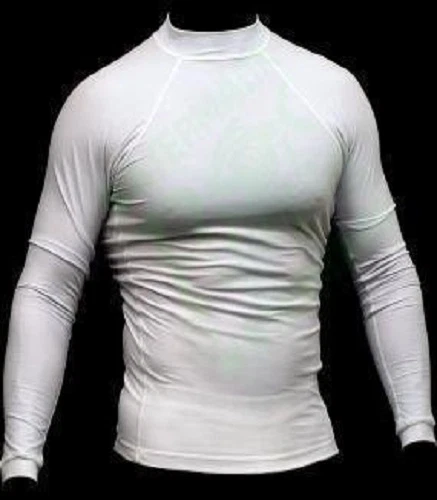 Rash guard Rash Vest All Sports White MMA Running Body Armour - Image 1 of 1