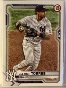 Gleyber Torres - Bowman Baseball 2021 #97 New York Yankees - Foto 1 di 2