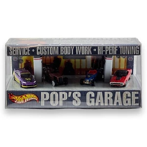 Hot Wheels pops garage 4 car set - Picture 1 of 1