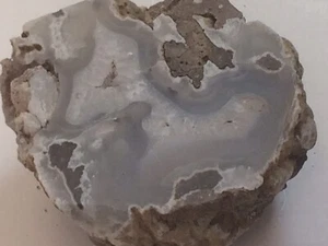 Geode Thunder Egg Sliced Half Of Rock From Mt Shasta Ca. Raw Crystals Jewelry - Bild 1 von 12