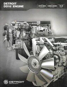 Folleto de camión - Detroit - DD16 - Motor - c2012 (T4538) - Imagen 1 de 1