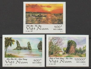 1999 Vietnam Stamps Landscapes Paintings Scott # 2894-2896 Imperf. MNH - Picture 1 of 1