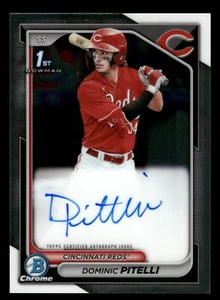 2024 Bowman Chrome Dominic Pitelli Prospect Auto 1st #CPA-DPI - Bild 1 von 2