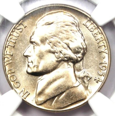 1954-D Jefferson Nickel 5C Coin - NGC MS66 5FS (Full Steps) - $3,000 Value - Image 1 of 4