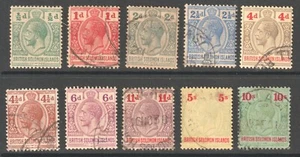 BRITISH SOLOMON ISLANDS 1913 - 31 KING GEORGE V - Picture 1 of 2