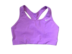 NIKE DRI-FIT Size XL Purple Wireless Pull On Racer Back Sports Bra - Picture 1 of 5