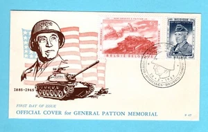 Belgium Sc#B609-B610 FDC WWII General Patton Memorial 10/28/1957 Brussels - Picture 1 of 1