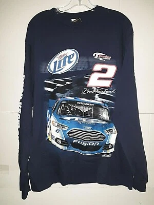 Brad Keselowski # 2 Navy Long Sleeve T-shirt, Large - Image 1 of 4