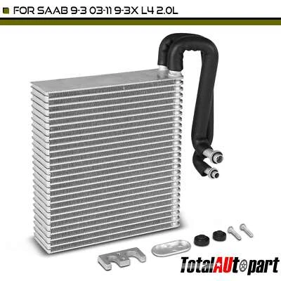Núcleo evaporador de aire acondicionado para Saab 9-3 2003-2011 9-3X 2,0 L 2,8 L placa aleta frontal Foto 1 de 4