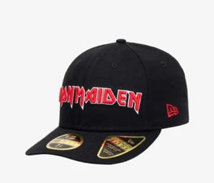 [NEWERA] LP5950 IRON MAIDEN METAL PLATE Ball Cap BLACK - Picture 1 of 8