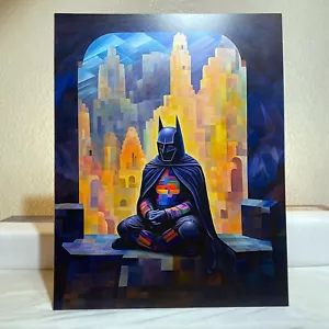 Batman Poster 11"X14" - Bat-Man SUPERHERO CARTOON COMIC BOOK VIDEO GAME ANIME - Picture 1 of 2