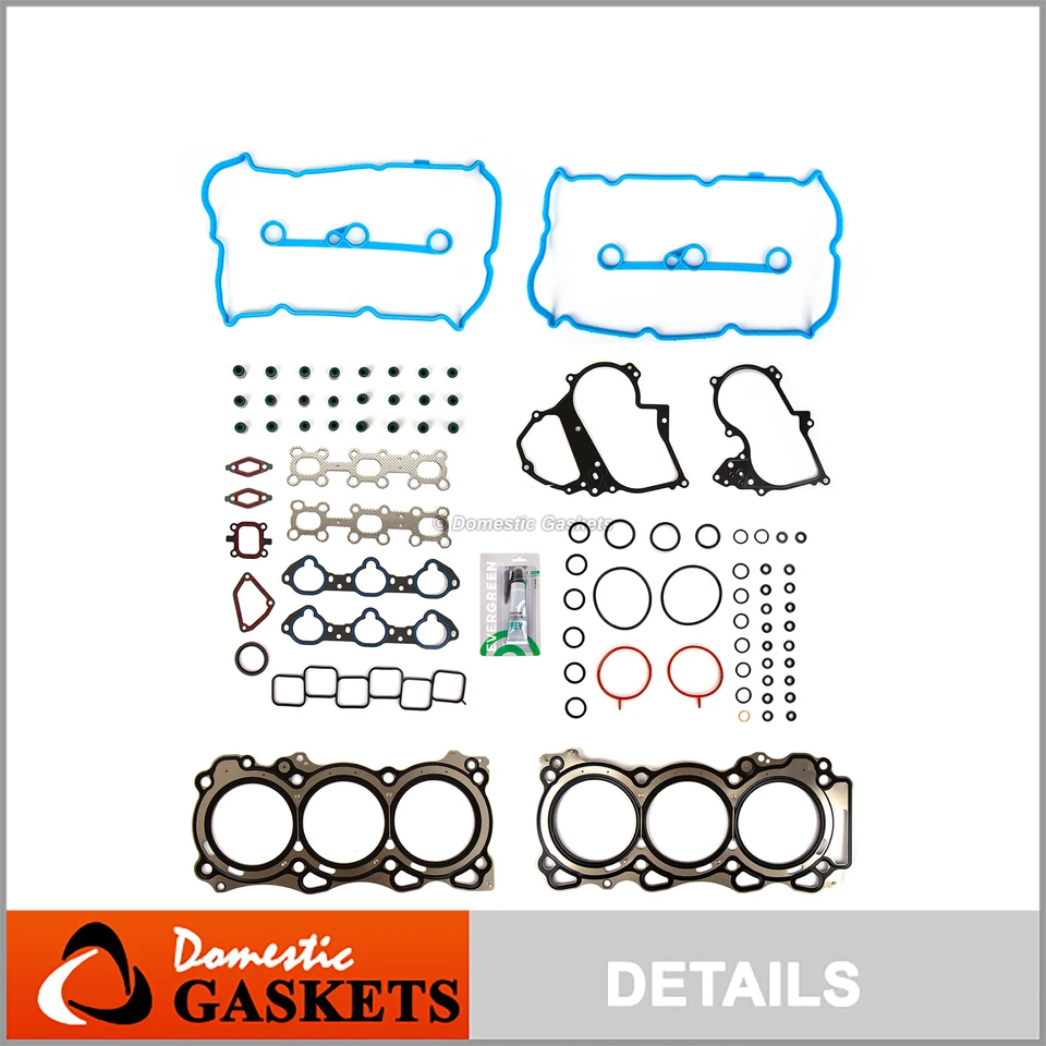 Комплект прокладок головки подходит для 14-19 Nissan 370Z Infiniti EX37 FX37 G37 M37 Q40 Q50 Q60 - Изображение 1 из 4