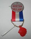 Épingle souvenir chauves-souris croisées années 1950 baseball Boston Red Sox Stadium Ted Williams