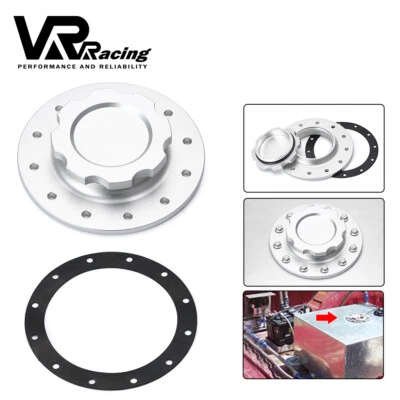 Tapón de llenado universal de pila de combustible para tanque de gas de 3" accesorios de placa de llenado giratorio 12 pernos Foto 1 de 4