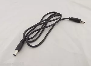 1pc CCTV DC Power 5.5mm x 2.5mm Male To Male Connector Extension Cord Cable 3FT - Picture 1 of 4