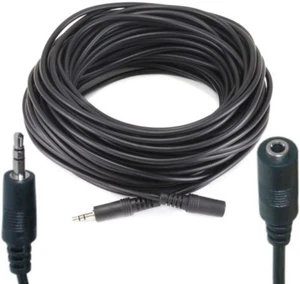 50 Fuß lang 1/8 Zoll Stereo Stecker ~ Buchse Verlängerung Audio/Kopfhörer/MP3 Kabel/Kabel - Bild 1 von 1