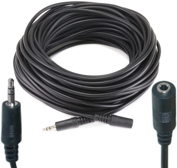 50ft long 1/8"Stereo Male~Female Extension Audio/Headphone/ /MP3 Cable/Cord - Image 1 of 1