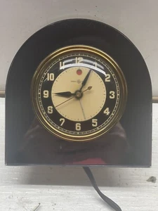 Vintage ART DECO Mirror Glass General Electric Alarm Clock 7F76 Needs Cord - Picture 1 of 12