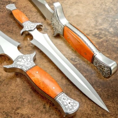 17" SUPERB CUSTOM MADE FORGED TOOL STEEL BLADE, TACTICAL HUNTING SURVIVAL DAGGER - Image 1 of 4