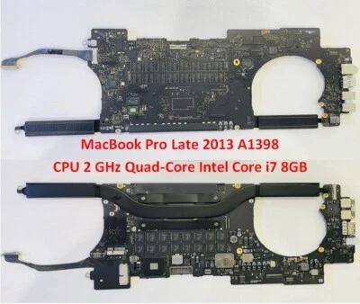Apple MacBook Pro 15" Retina A1398 Late 2013 Logic Board Core i7 8GB - Image 1 of 4