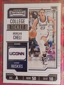 Morgan Cheli 2024/25 Contenders NIL University Of Connecticut #9 College Ticket - Picture 1 of 1