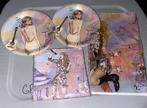 Taylor Swift Party Table Cover Cake Plates Napkins - Picture 1 of 1