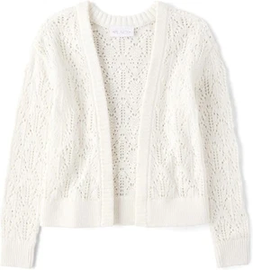 The Children's Place Girls' Long Sleeve Open Front Knit Cardigan  - Picture 1 of 14