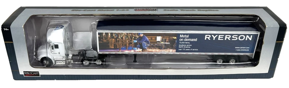 SpecCast Ryerson International 8600 Tractor & Box Trailer Die-Cast Metal 1:64 - Image 1 of 4