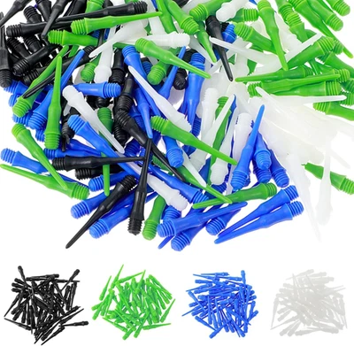 Ouligay 200 Pcs Plastic Tip Darts Soft Dart Tips Replacement Dart Accessories