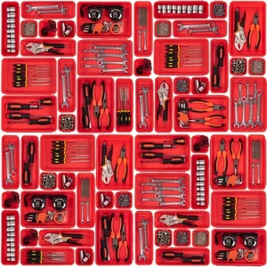45 Pack Tool Box Organizer Tool Tray Dividers, Toolbox Drawer Organizers Stor... - Picture 1 of 7