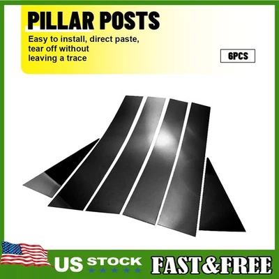 Para Chevrolet Captiva 08-2018 6 piezas puerta ventana columna BC pilar poste cubierta moldura Foto 1 de 4