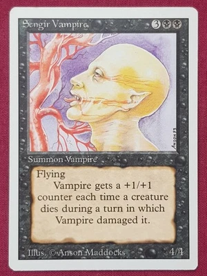 Magic The Gathering REVISED EDITION SENGIR VAMPIRE black card MTG - Image 1 of 2