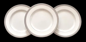 Set Of 3 New Mikasa Palatial Platinum 8.25” Salad Plates - Picture 1 of 6