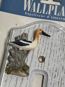 Vtg HERON Switchplate Wallplate SHORELINE Birds Beach Switch plate 1999 Figi NIP - Imagen 1 de 8