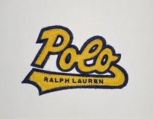 Rare Polo Ralph Lauren Varsity Script Spell Out Patch