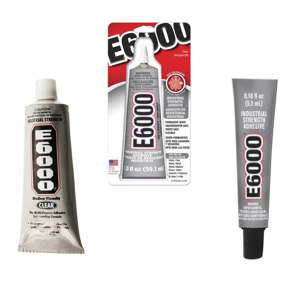 E6000 Industrial Strength Glue Adhesive Permanent Bond Multi Purpose Choose Size - Image 1 of 1