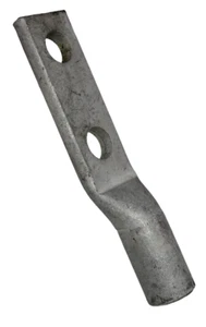 Burndy YA28A5 Compression Lug 4/0 AWG 2 Hole 1/2 Inch Stud White Dual Rated AL - Picture 1 of 5