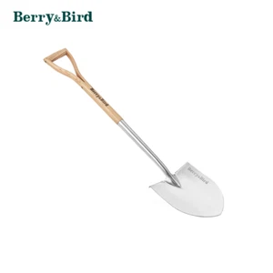 Berry&Bird Round Spade Heavy Duty Shovel Garden Tools For Digging Transplanting - Picture 1 of 11