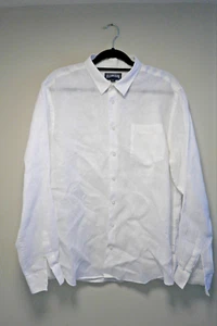 XXL Vilebrequin White Linen Long Sleeve Shirt Excellent Made in Romania - Picture 1 of 7